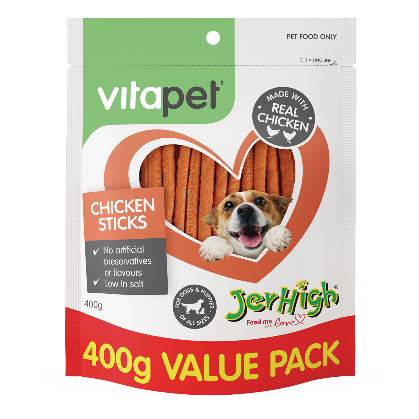 Vitapet Dog Treats Jerhigh Chicken Sticks