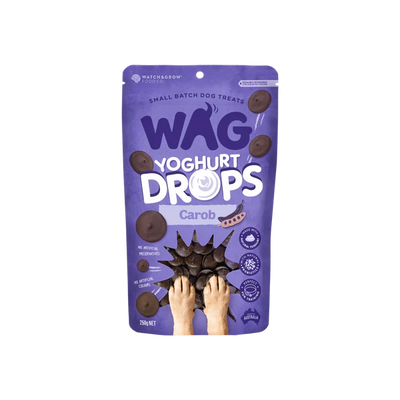 WAG Dog Treats Yoghurt Drops Carob
