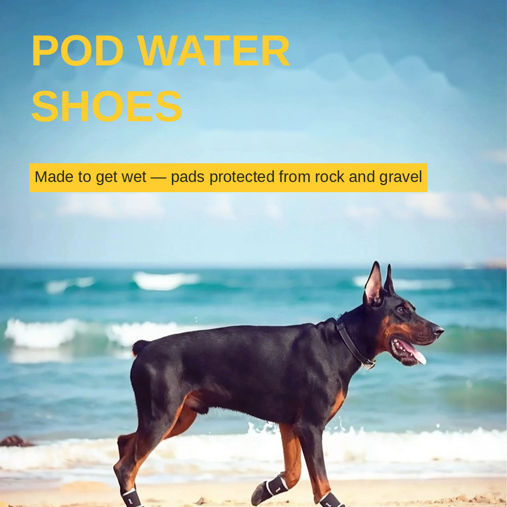Jianbo 1 Pet Dog POD Water Shoes - 2 Shoes per Set