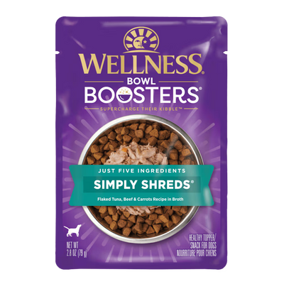 WELLNESS Core Wet Dog Food Bowl Boosters Tuna Beef & Carrots