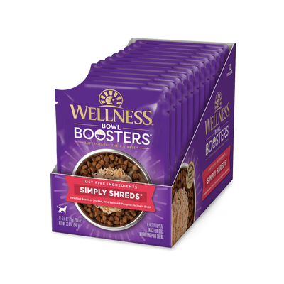 WELLNESS Core Wet Dog Food Bowl Boosters Chicken & Salmon
