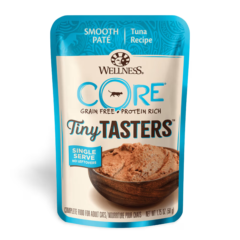 WELLNESS Core Wet Cat Food Tiny Tasters Smooth Pâté Tuna Recipe