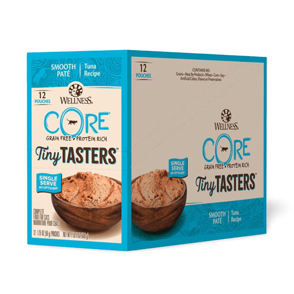 WELLNESS Core Wet Cat Food Tiny Tasters Smooth Pâté Tuna Recipe