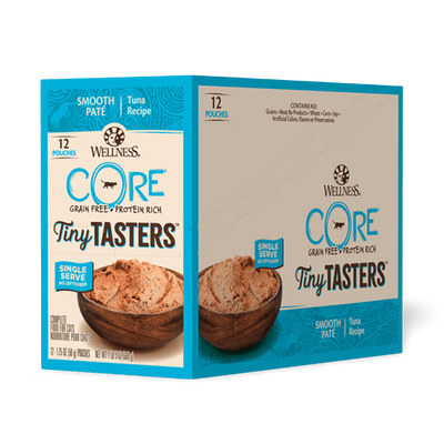 WELLNESS Core Wet Cat Food Tiny Tasters Smooth Pâté Tuna Recipe