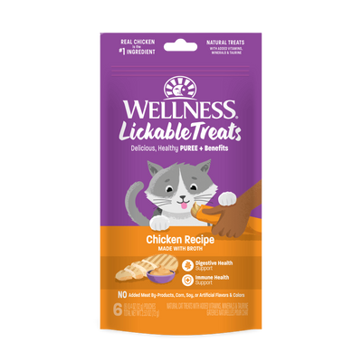 Wellness Lickable Cat Treats Chicken Recipe 12g x 6