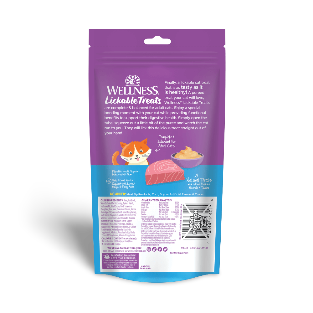 Wellness Lickable Cat Treats Tuna Recipe 12g x 6