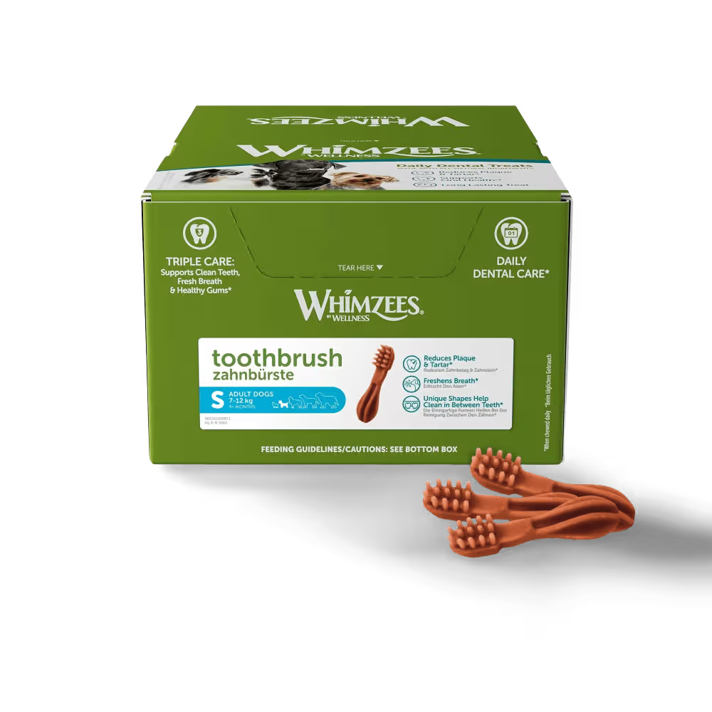 Whimzees Dental Dog Treats Toothbrush Bulk Box