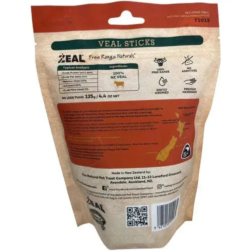 ZEAL Air-Dried Dog Treats Veal Short Ribs 125G