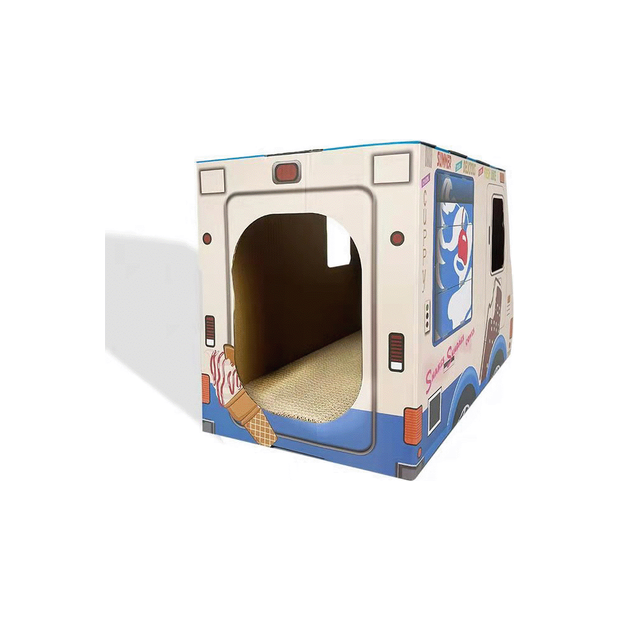 ZODIAC Cat Scratcher Ice Cream Van Blue